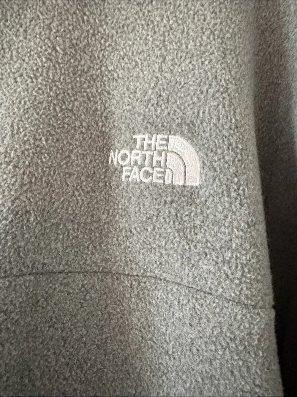 The North Face Men’s Anchor Gray Full-Zip Fleece Jacket with Black Zip XXL